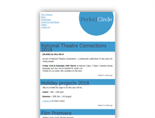 Tablet Screenshot of perfectcircletheatre.com